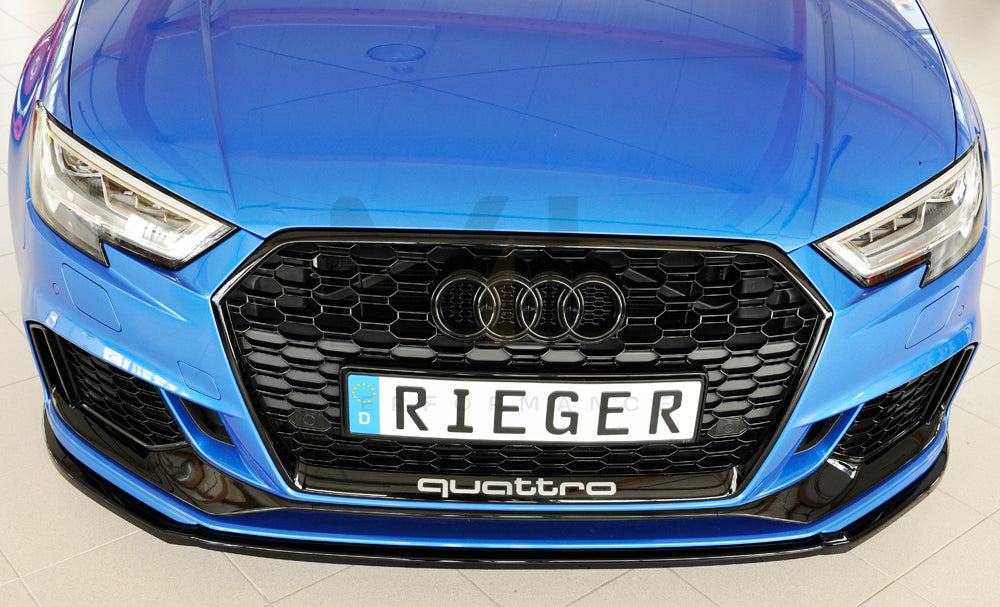 Rieger 00088161 Audi 8V RS3 Front Splitter 6 | ML Performance UK Car Parts