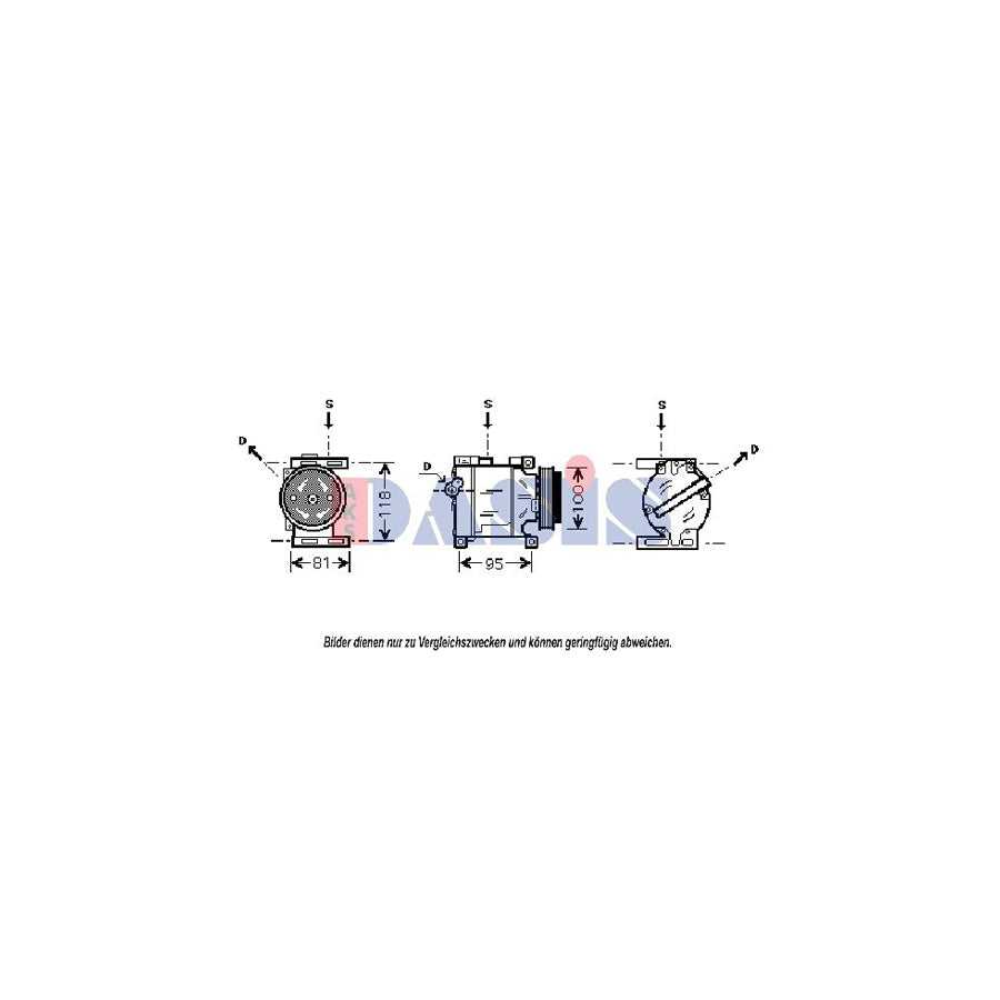 AKS Dasis 850573N Compressor, Air Conditioning