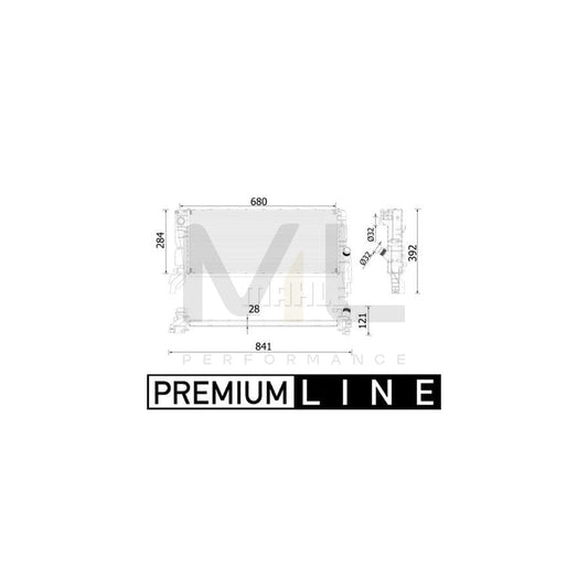 MAHLE ORIGINAL CR 2319 000P Engine radiator Brazed cooling fins | ML Performance Car Parts
