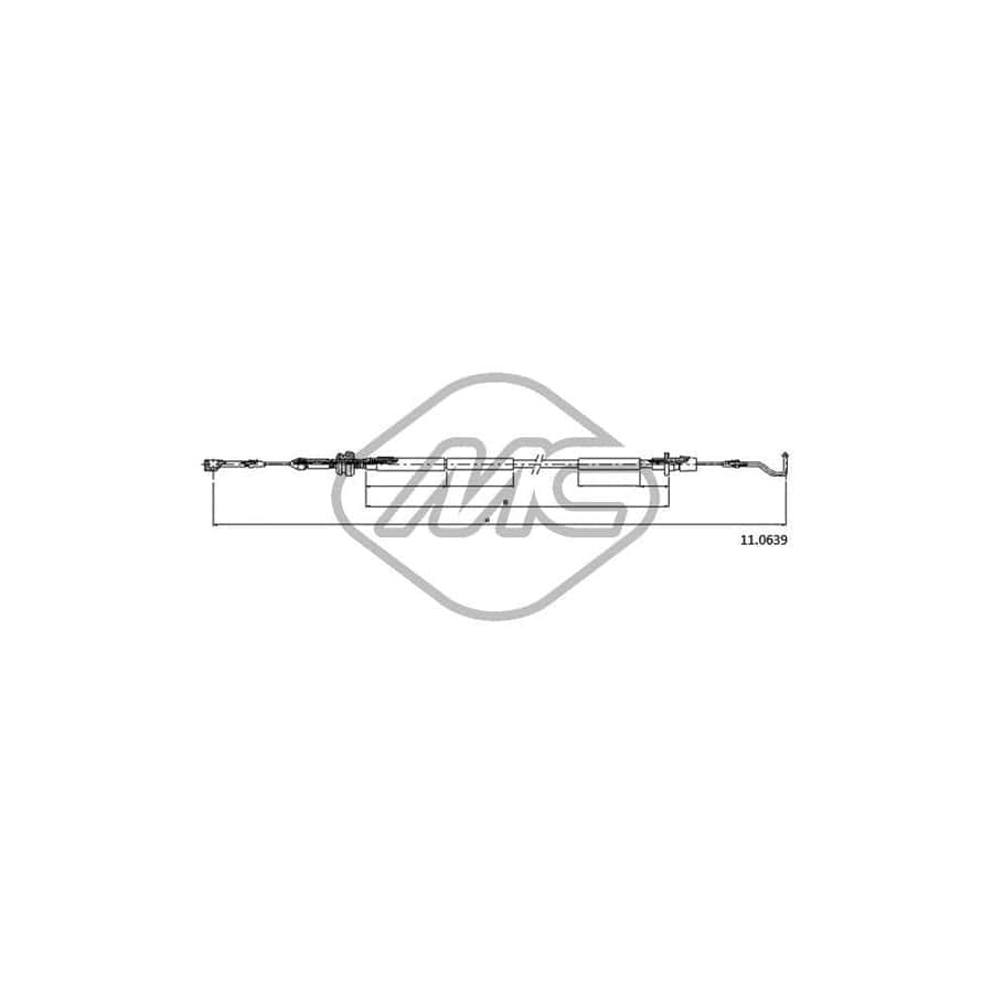 Metalcaucho 83844 Throttle Cable for VW TRANSPORTER