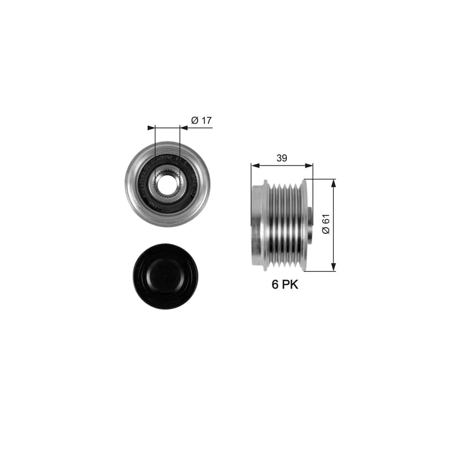 Gates OAP7042 Alternator Freewheel Clutch