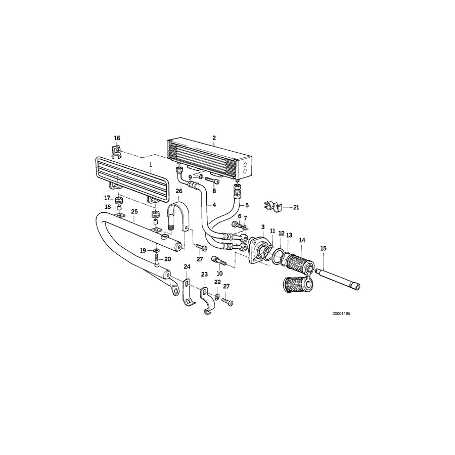 Genuine BMW 11421338509 Oil Cooling Pipe Outlet (Inc. R 80 GS & R 100 GS) | ML Performance US Car Parts