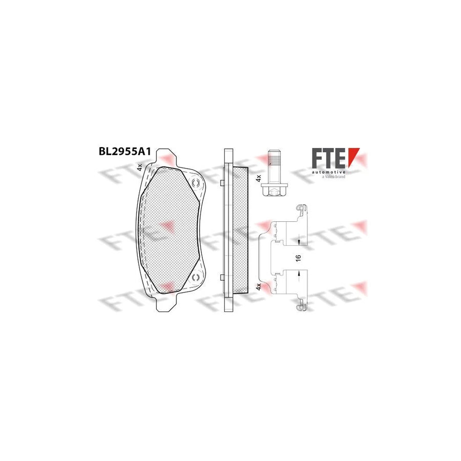 FTE Bl2955A1 Brake Pad Set