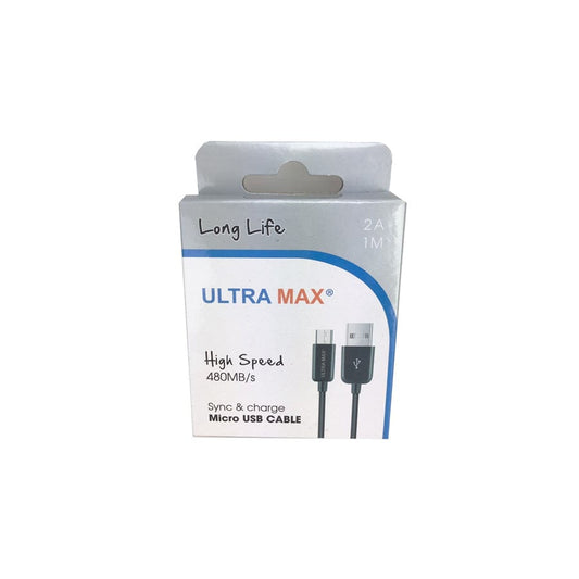 Ultramax Cable Micro USB To USB (Blister of 1)