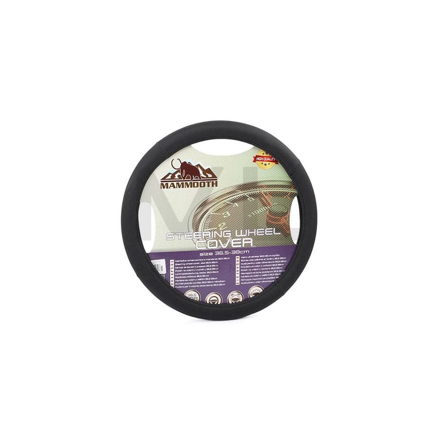 MAMMOOTH Movy A050 226560 Steering wheel cover Black, Ø: 36-38cm, PU (Polyurethane)