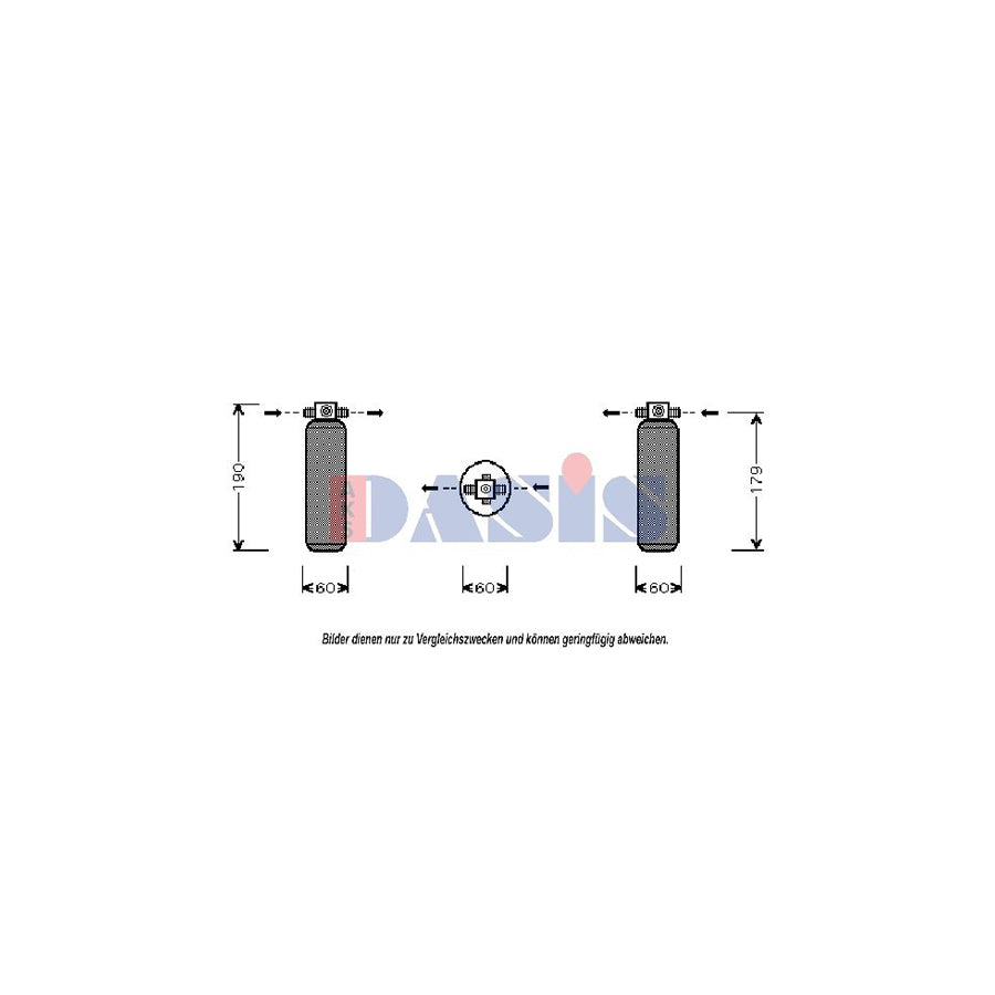 AKS Dasis 800239N Dryer, Air Conditioning for KIA Sportage I (K00, Ja)