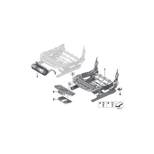 Genuine BMW 52107424453 F23 Electrical Seat Mechanism, Left (Inc. 225d, 228i & 230iX) | ML Performance US Car Parts