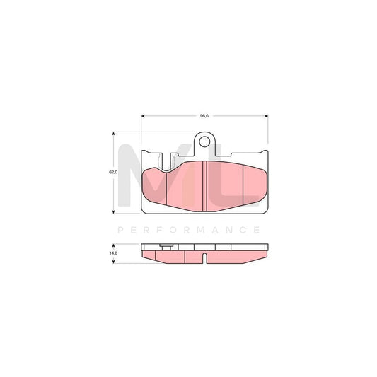 TRW Gdb3323 Brake Pad Set Prepared For Wear Indicator | ML Performance Car Parts