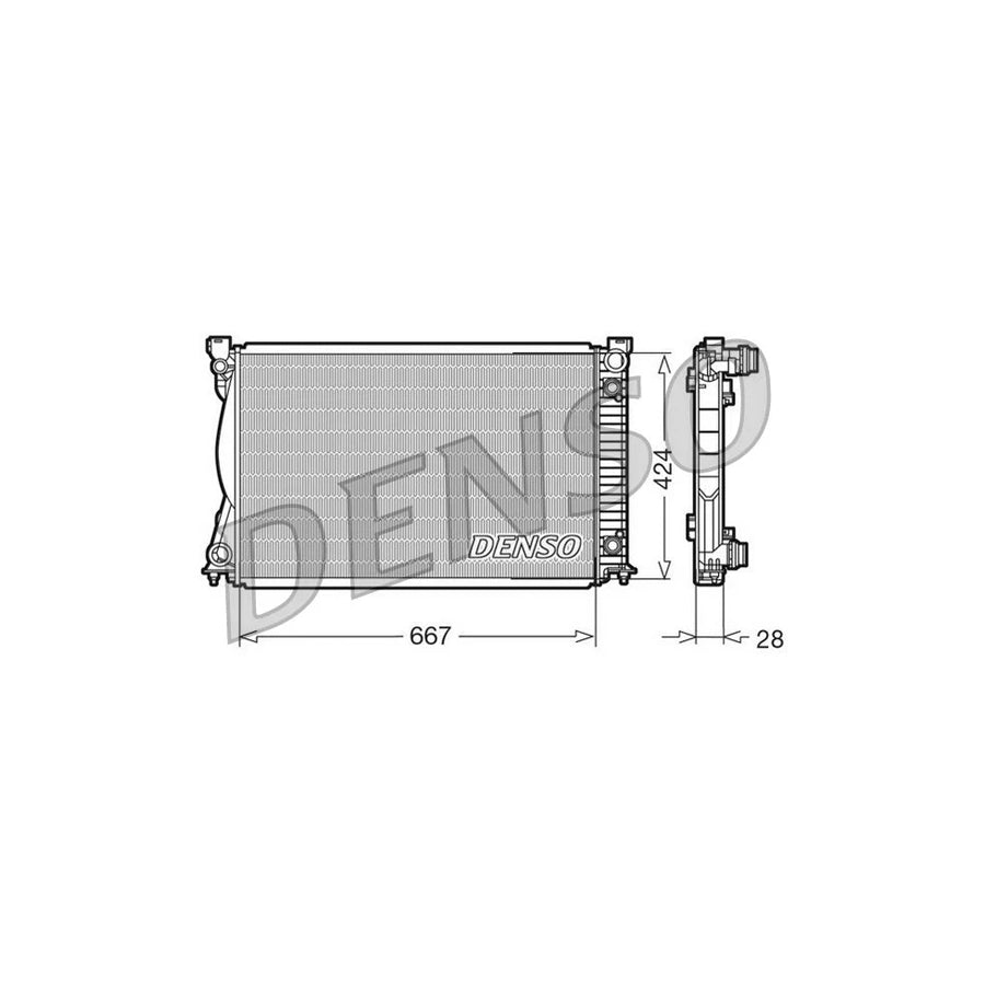 DENSO DRM02039 Engine Radiator for Audi A6