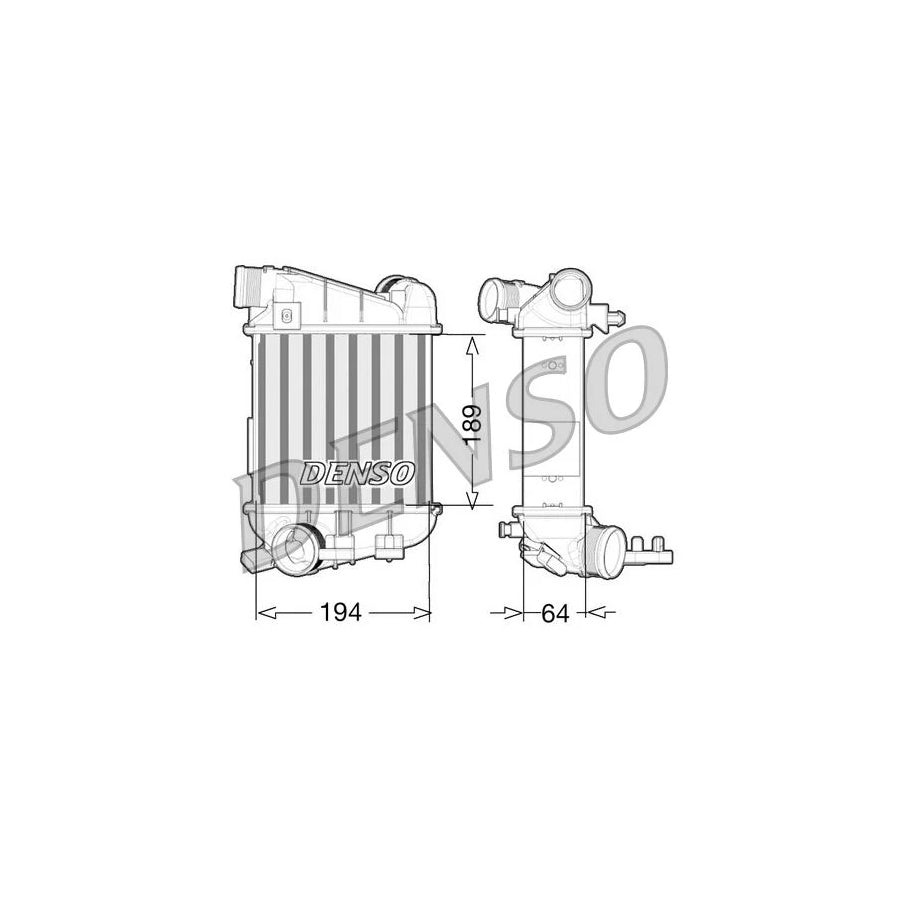 DENSO DIT02027 Intercooler for Audi A4