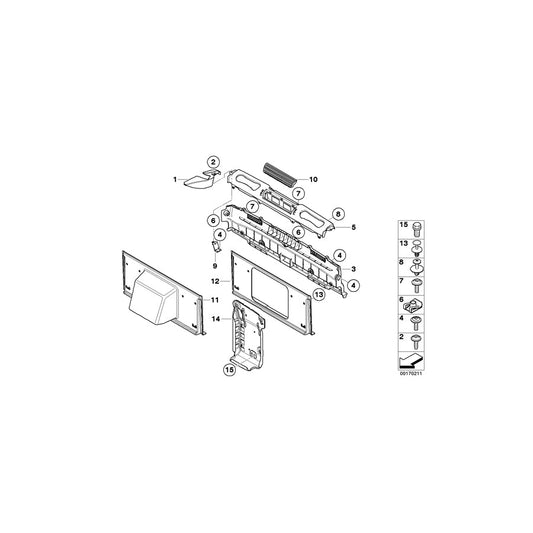 Genuine BMW 51466983118 E88 Covering Cross Member (Inc. 120d, 135i & 123d) | ML Performance US