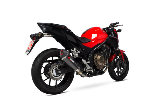 Scorpion RHA176CEO Honda Serket Taper Slip-On - Carbon Fibre Sleeve (CB500 F / CB500 X) | ML Performance US US