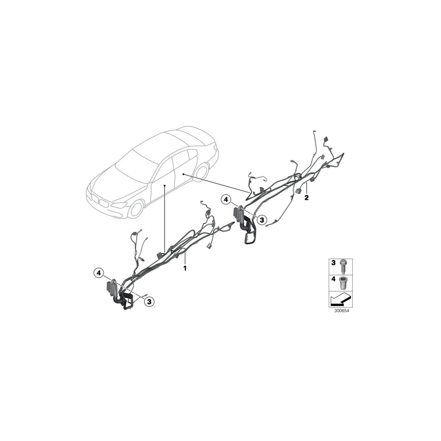 Genuine BMW 61126979635 F13 Driver's Side Door Cable Harness (Inc. 650iX 4.0, 650iX & M6) | ML Performance US Car Parts