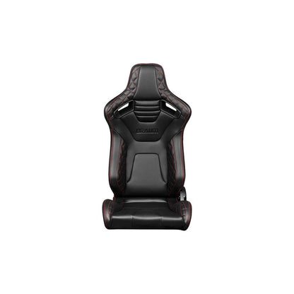 BRAUM Elite-X Series Racing Seats ( Diamond Ed. - Red Stitching ) – Pair