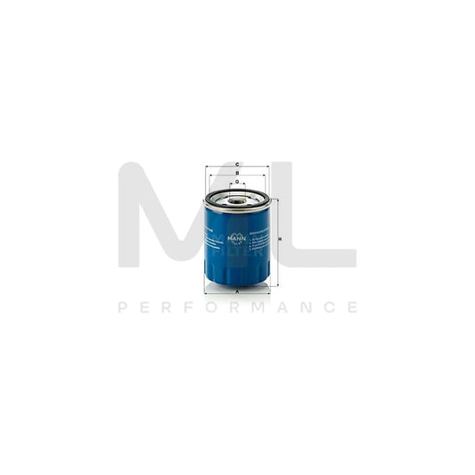 MANN-FILTER W 712/15 Oil Filter Spin-on Filter, with one anti-return valve