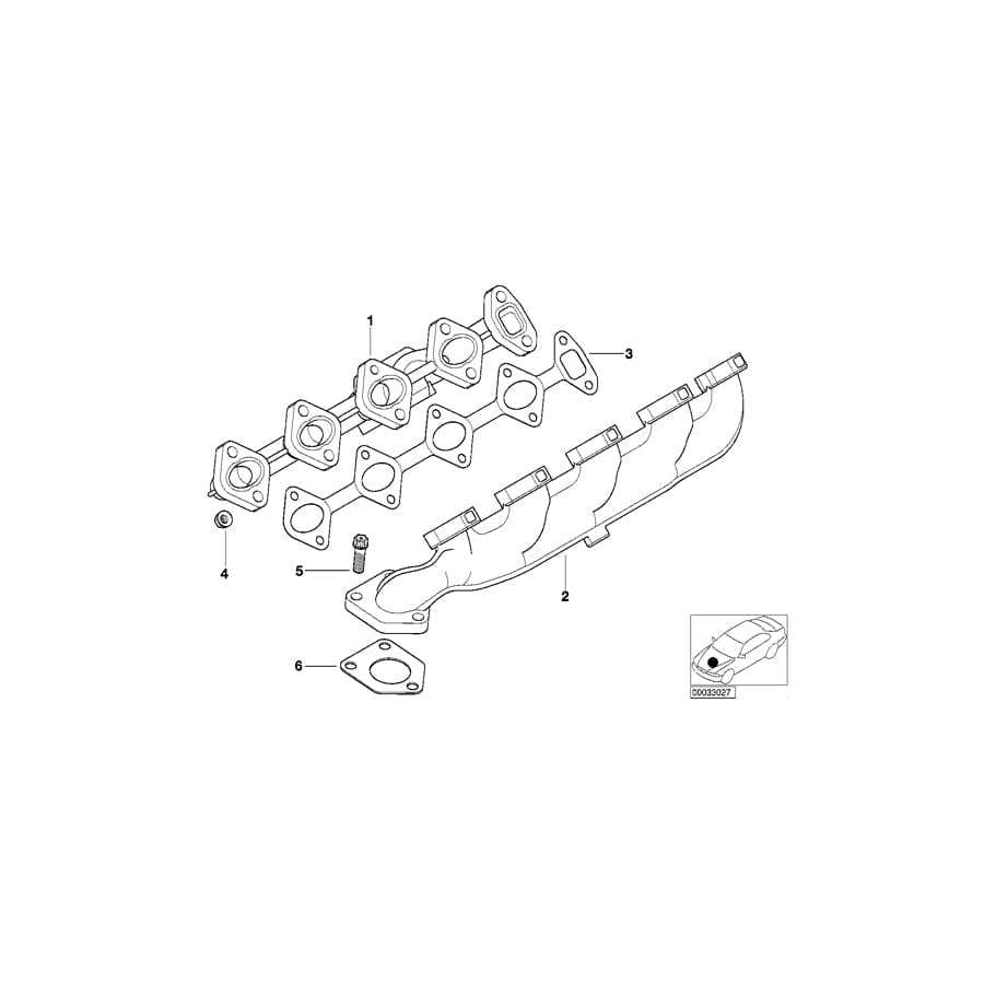 Genuine BMW 11627789071 E65 Exhaust Manifold ZYL. 5-8 (Inc. 740d) | ML Performance UK Car Parts