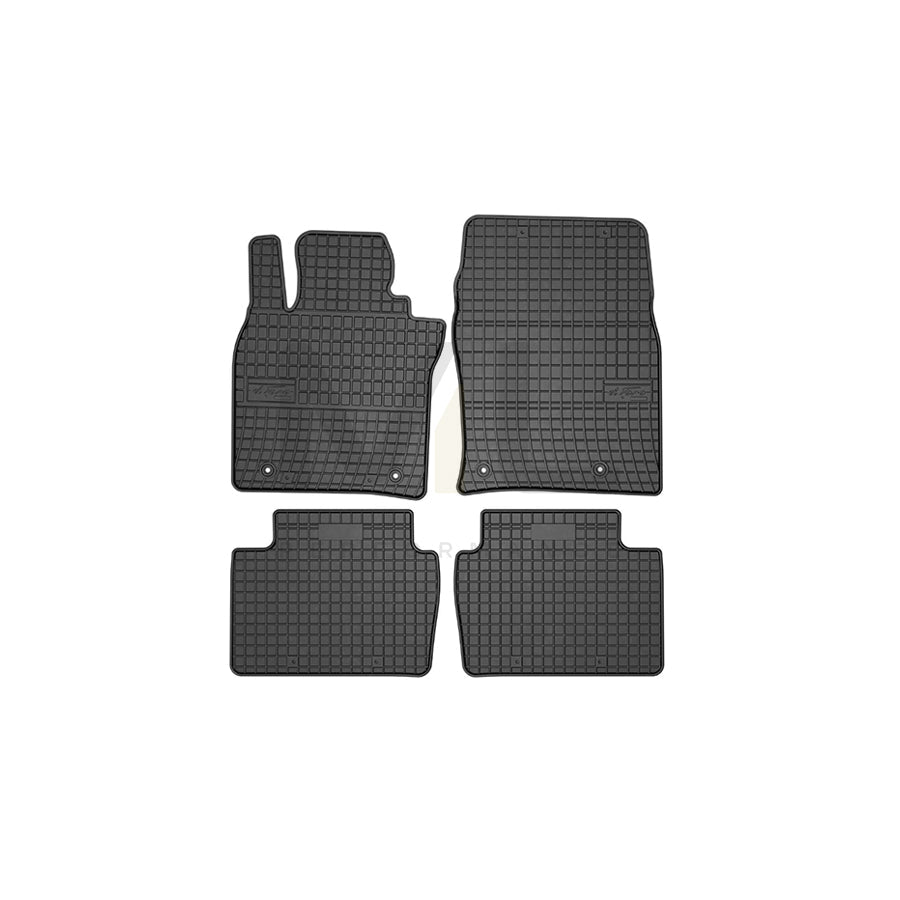 FROGUM Tailored, Basic 411036 Floor mat set for MAZDA CX-30 (DM) Elastomer, Front and Rear, Quantity: 4, Black, (LHD)
