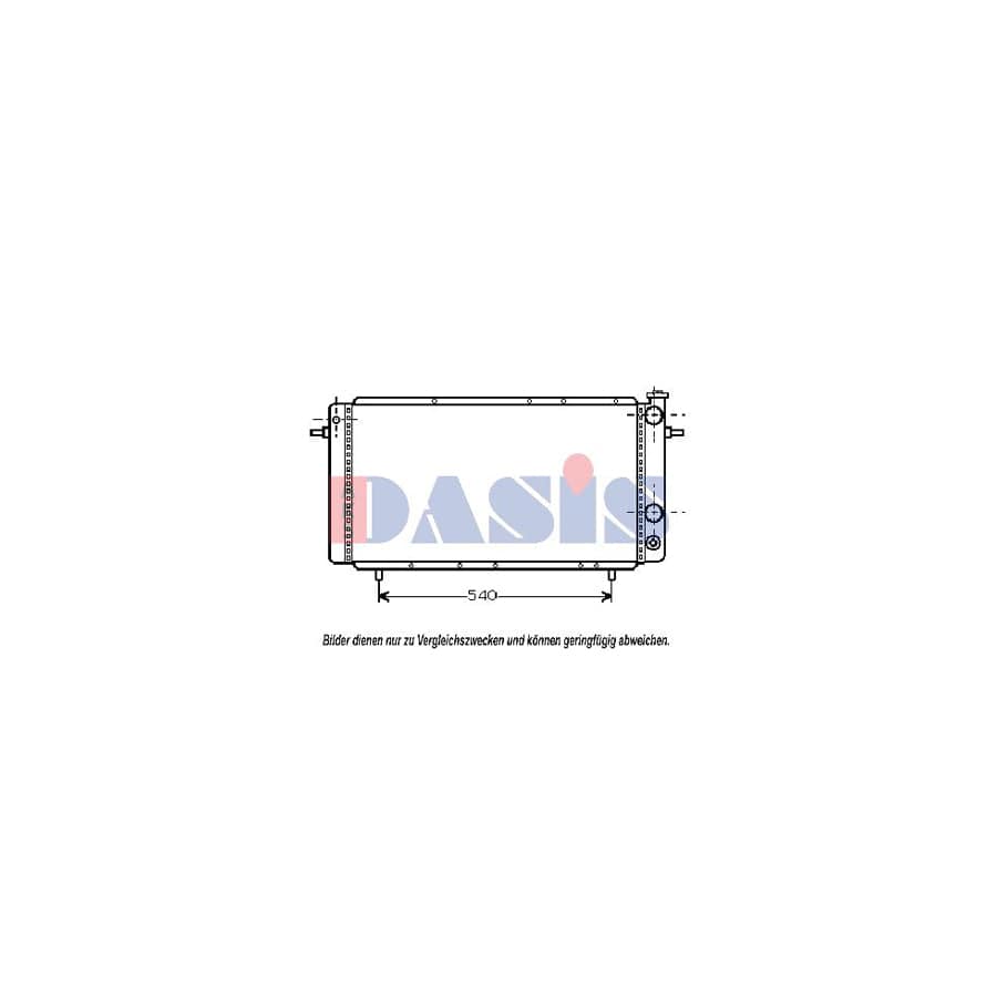 AKS Dasis 180350N Engine Radiator for Renault 25