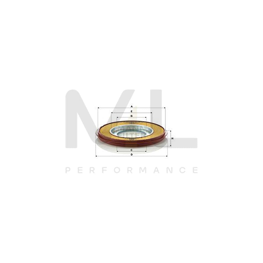 MANN-FILTER C 2826 Air Filter for MAZDA 323 Filter Insert