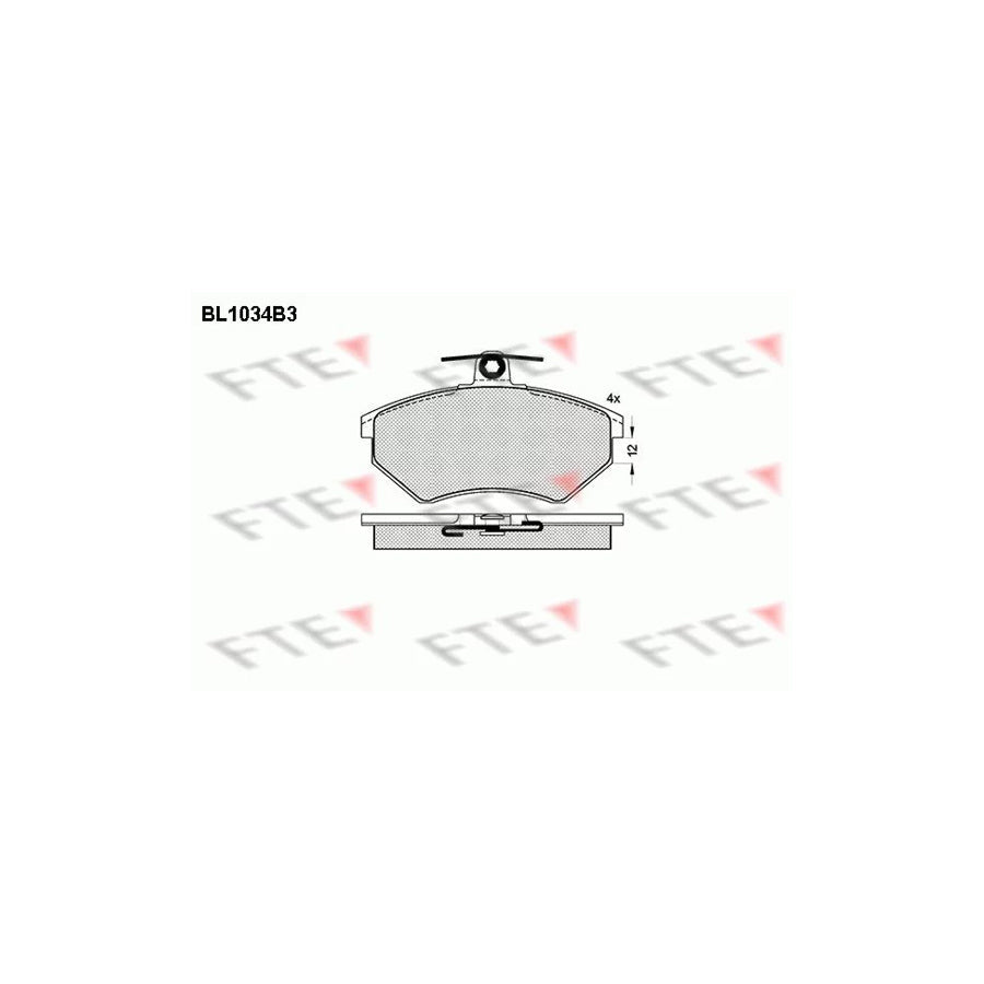 FTE Bl1034B3 Brake Pad Set