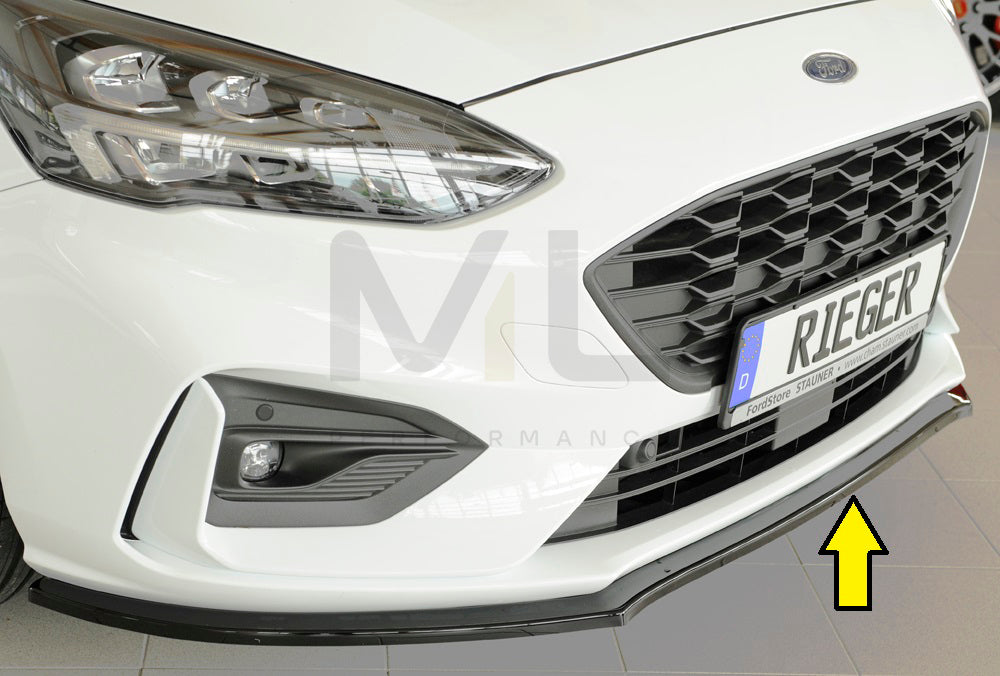 Rieger 00088190 Ford DEH Focus 4 Front Splitter (Inc. Focus 4 ST) 1 | ML Performance UK Car Parts