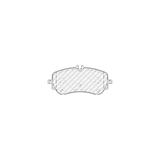 Ferodo Fvr5068 Brake Pad Set Prepared For Wear Indicator With Accessories