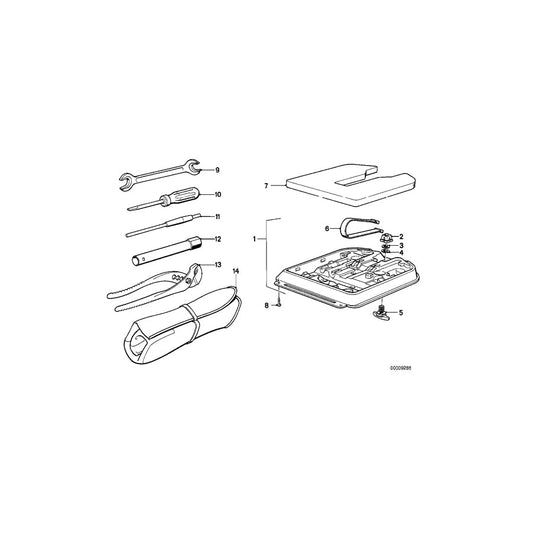 Genuine BMW 71111128913 E30 Roadster Tool Box (Inc. 325e, M3 & 320is) | ML Performance US Car Parts