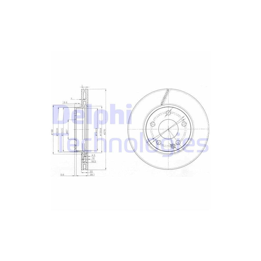 Delphi Bg3845C Brake Disc