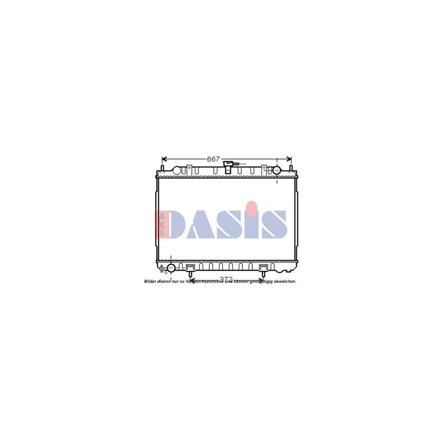 AKS Dasis 070122N Engine Radiator for Nissan X-Trail (T30)