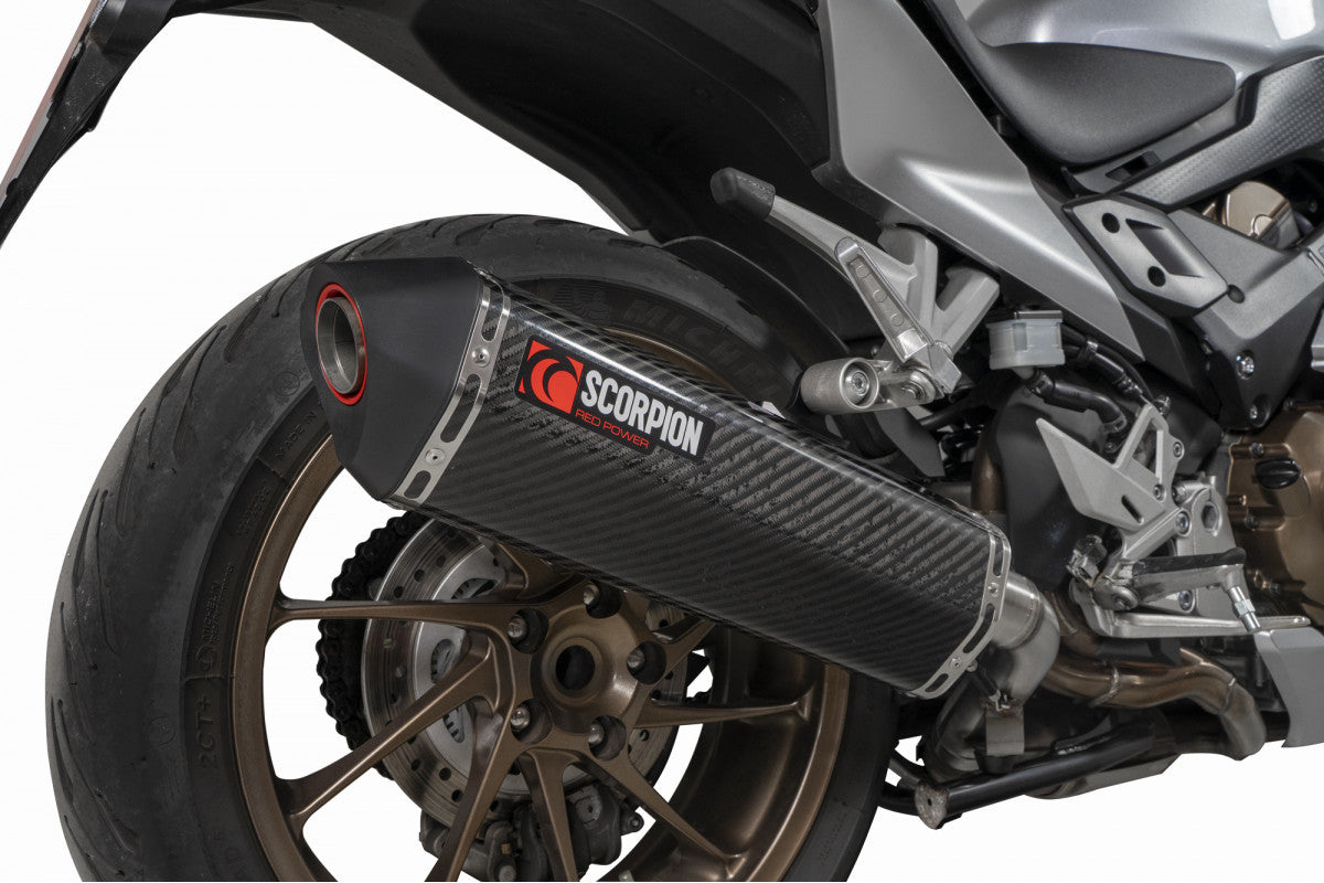 Scorpion RHA168CEO Honda VFR800 F Serket Parallel Slip-On - Carbon Fibre Sleeve | ML Performance US US