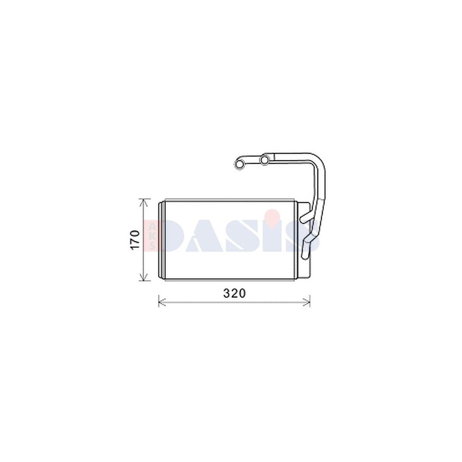AKS Dasis 569028N Heater Matrix for KIA Opirus (Gh)