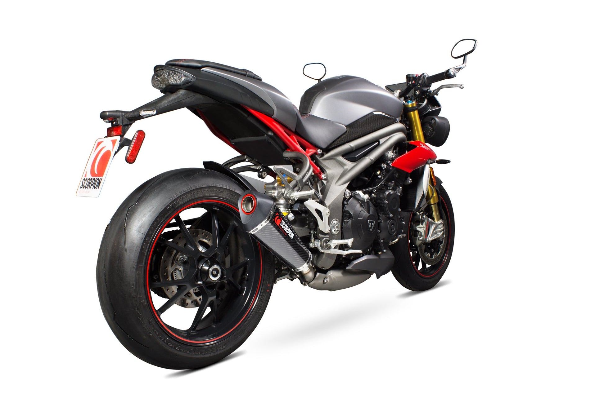 Scorpion RTR84SECEO Triumph Speed Triple 1050 R Serket Taper Slip-On - Carbon Fibre Sleeve | ML Performance US US