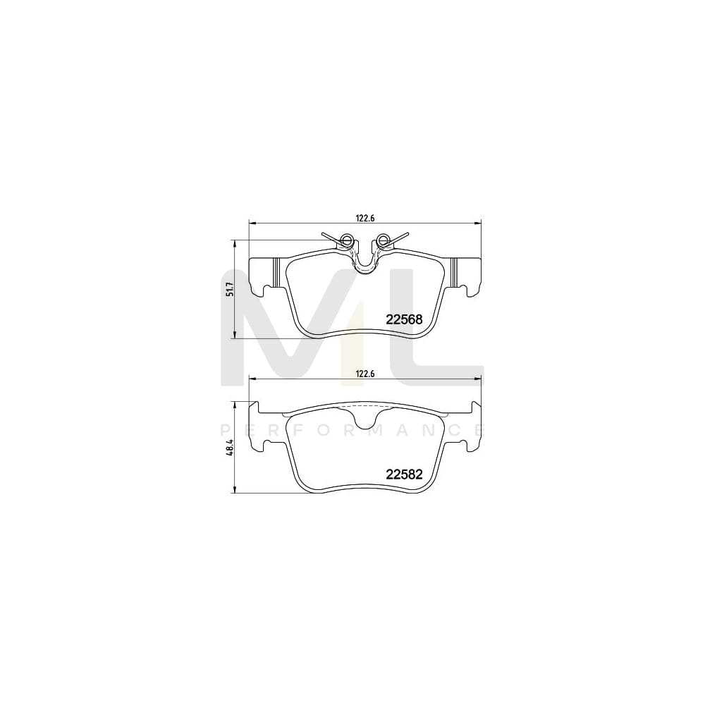 Hella 8DB 355 025-971 Brake Pad Set Prepared For Wear Indicator