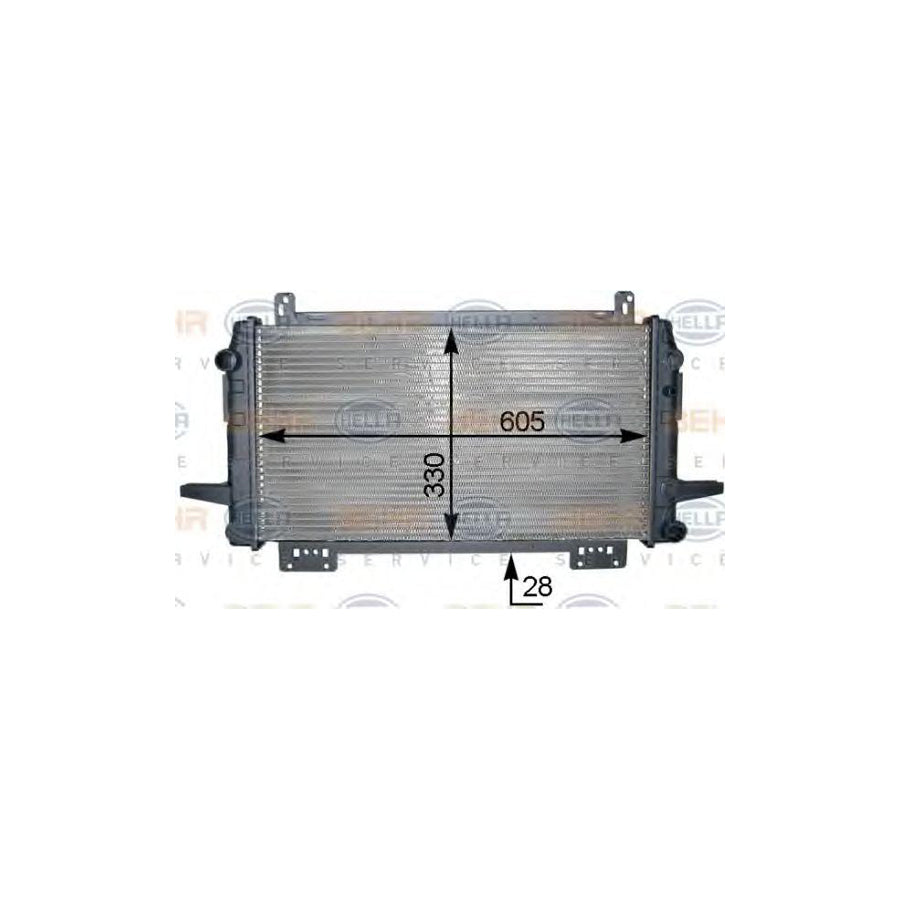 Hella 8MK 376 710-461 Engine Radiator