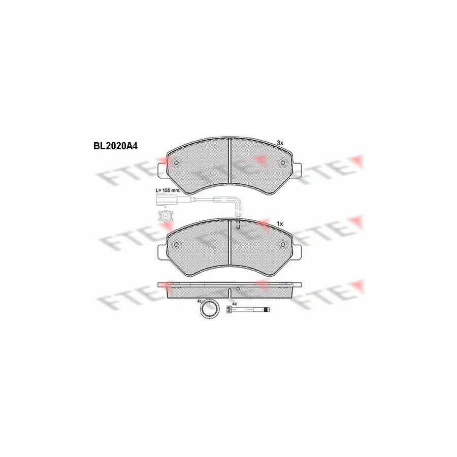 FTE Bl2020A4 Brake Pad Set