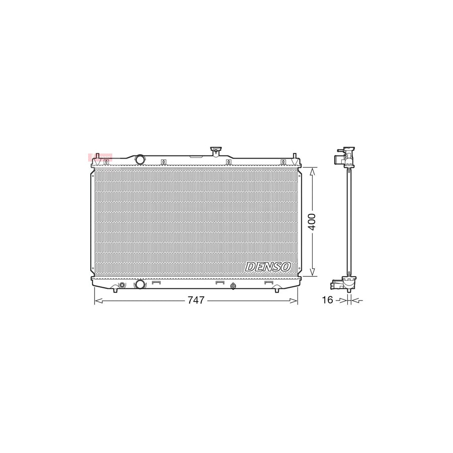 DENSO DRM40039 Engine Radiator