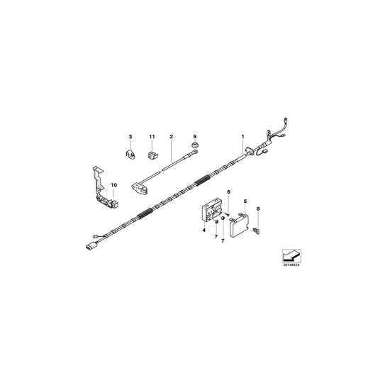 Genuine BMW 61126958261 E85 Battery Cable (Plus Pole) With Fuse Box (Inc. Z4) | ML Performance US Car Parts