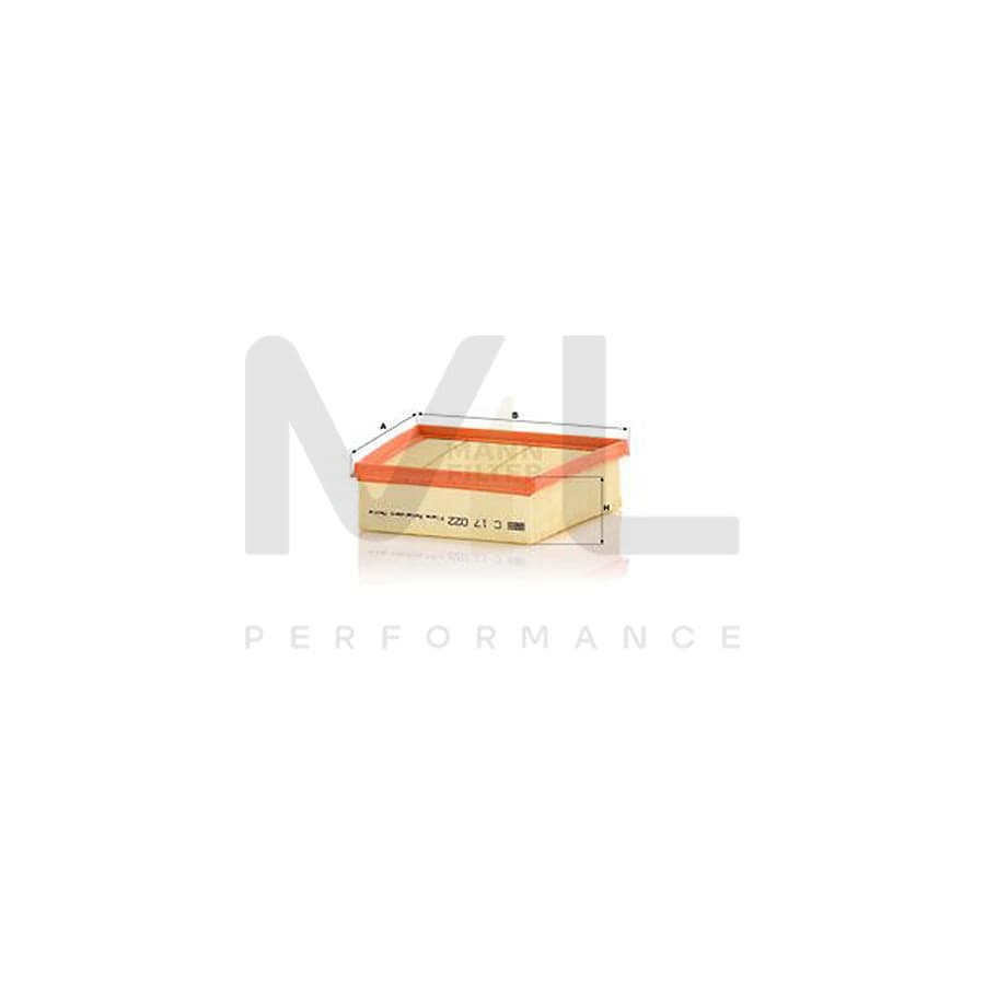 MANN-FILTER C 17 022 Air Filter for FORD KA+ Hatchback (UK, FK) Filter Insert