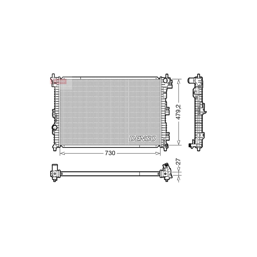 DENSO DRM10112 Engine Radiator