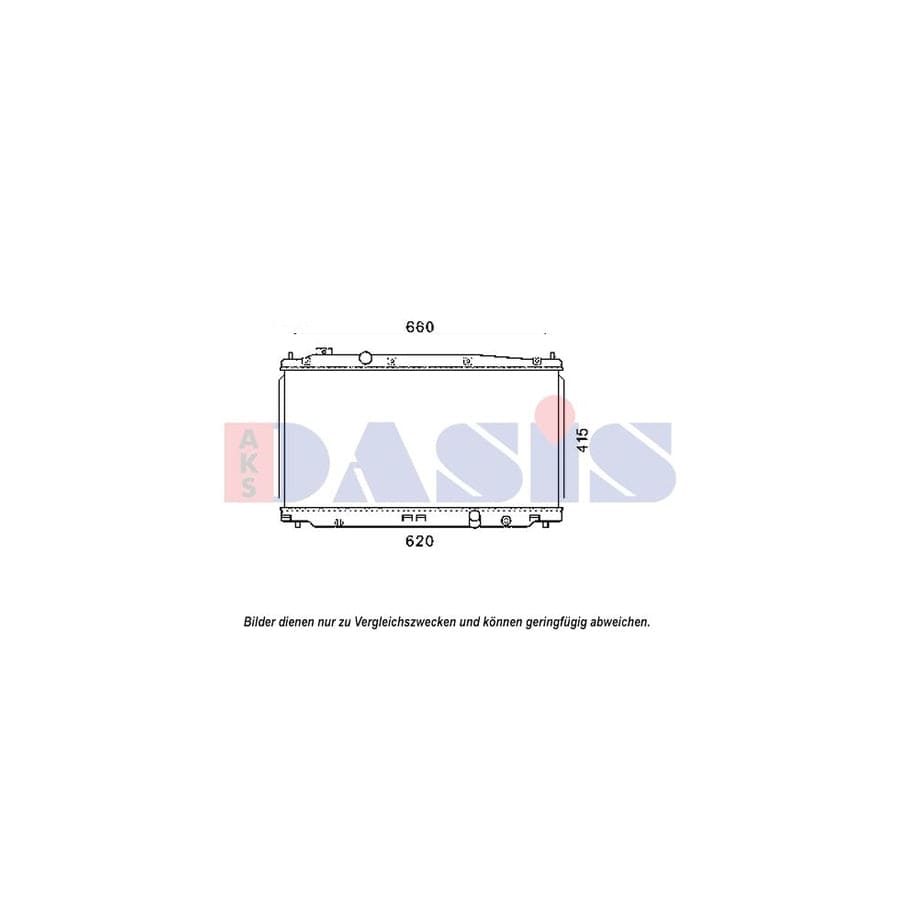 AKS Dasis 100077N Engine Radiator for Honda Jazz Hatchback (Ge, Gg, Gp, Za)