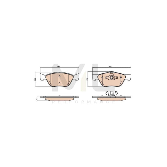 TRW Gdb2067 Brake Pad Set For Fiat Strada Pickup (278) Not Prepared For Wear Indicator | ML Performance Car Parts