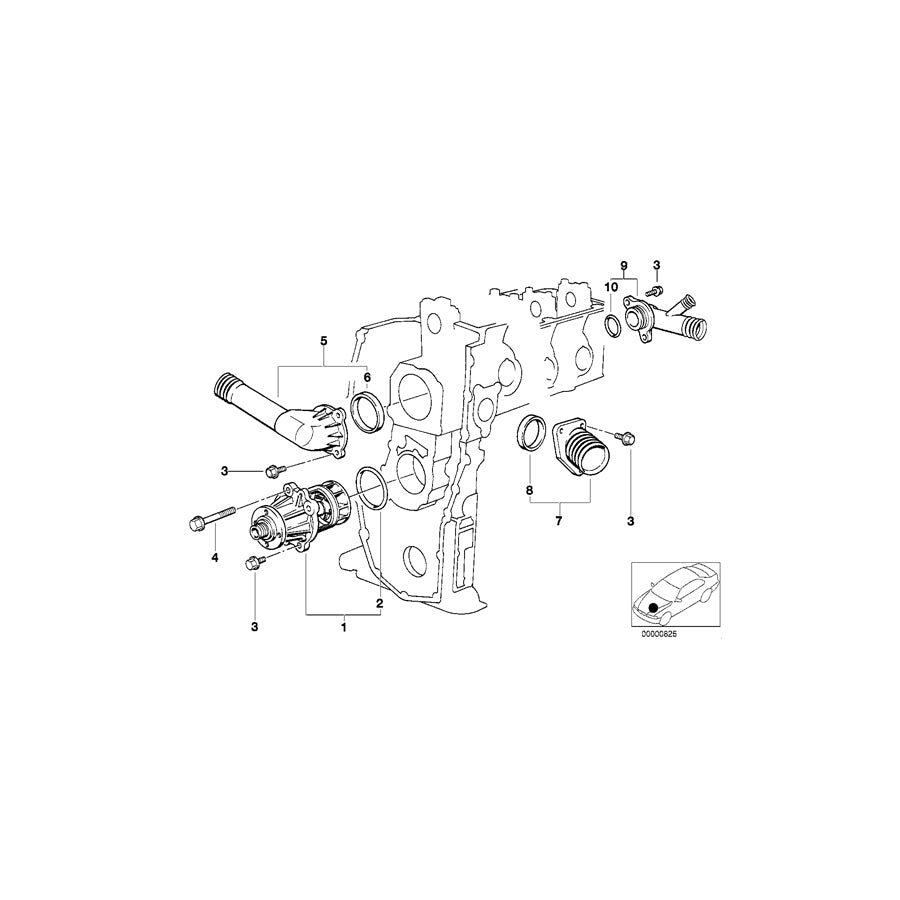Genuine BMW 11531437149 E34 E36 E46 Axial Gasket (Inc. 316g, Z3 1.9 & 318i) | ML Performance US Car Parts