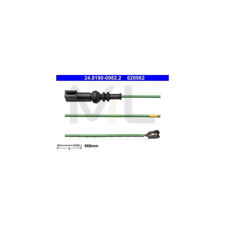 ATE 24.8190-0982.2 Brake pad wear sensor for FORD TRANSIT