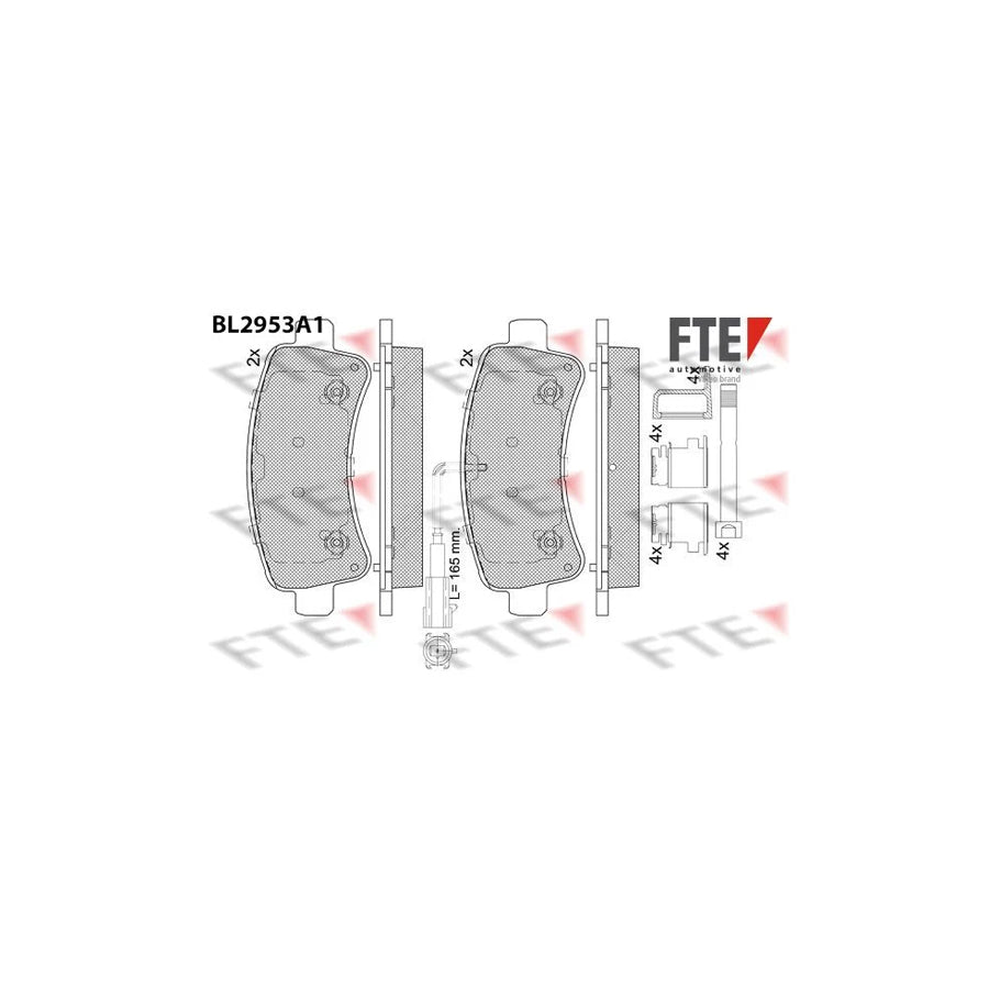 FTE Bl2953A1 Brake Pad Set