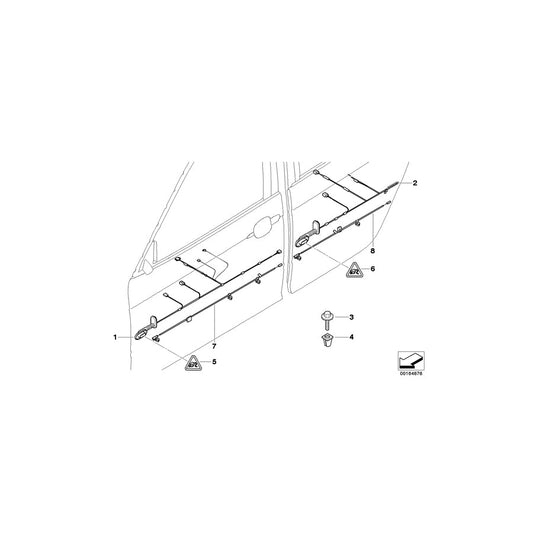 Genuine BMW 61123427749 E83 E83 Wiring Co-Drivers Side (Inc. X3 3.0i, X3 2.0i & X3 3.0d) | ML Performance US Car Parts
