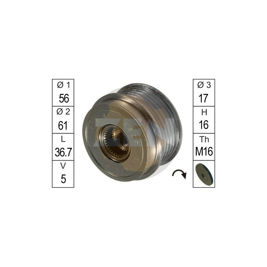 Era ZN5382 Alternator Freewheel Clutch
