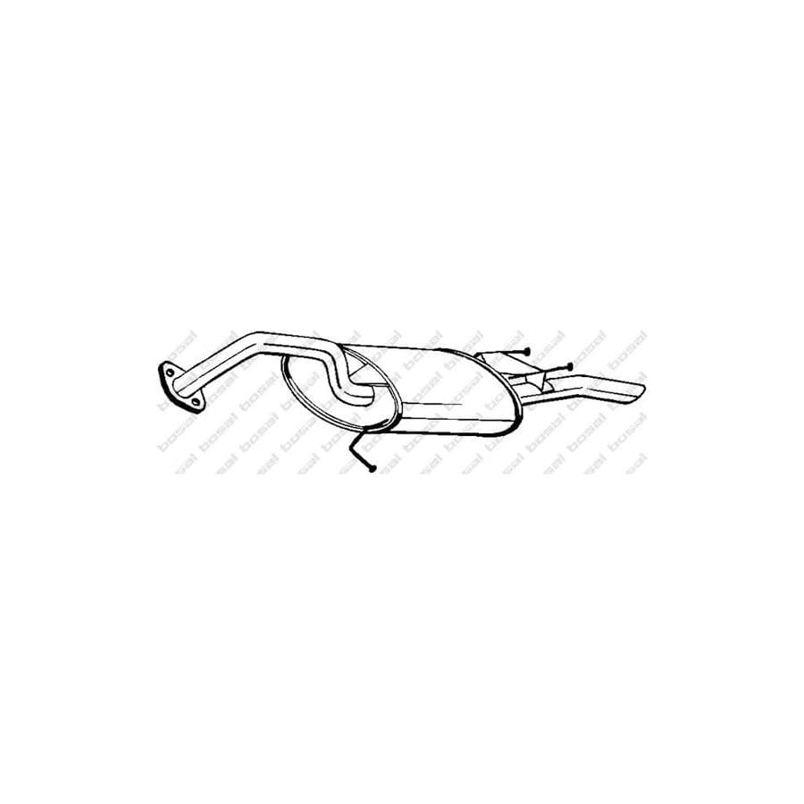 Bosal 228-891 Rear Silencer for Toyota Corolla