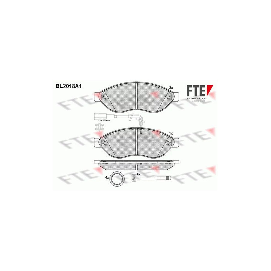 FTE Bl2018A4 Brake Pad Set