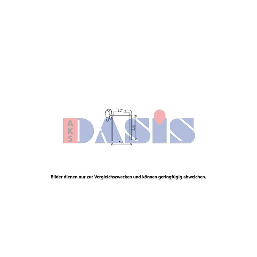 AKS Dasis 569033N Heater Matrix