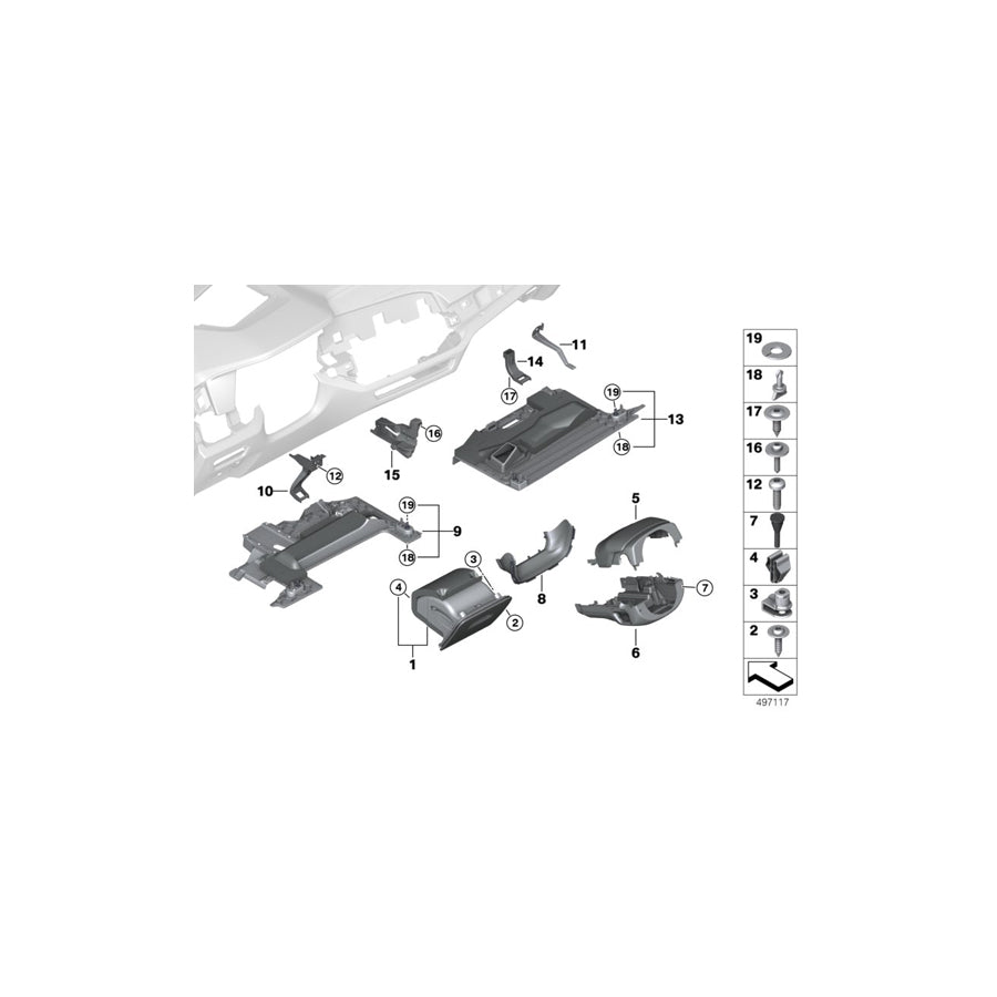 Genuine BMW 51459399364 G07 G05 G06 Trim Panel, Footwell, Airbag, Driver Left hand drive (Inc. X7 50iX, X7 M50iX & X5 45eX) | ML Performance US Car Parts
